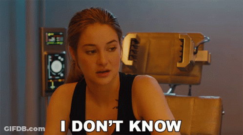 I Dont Know Shailene Woodley GIF