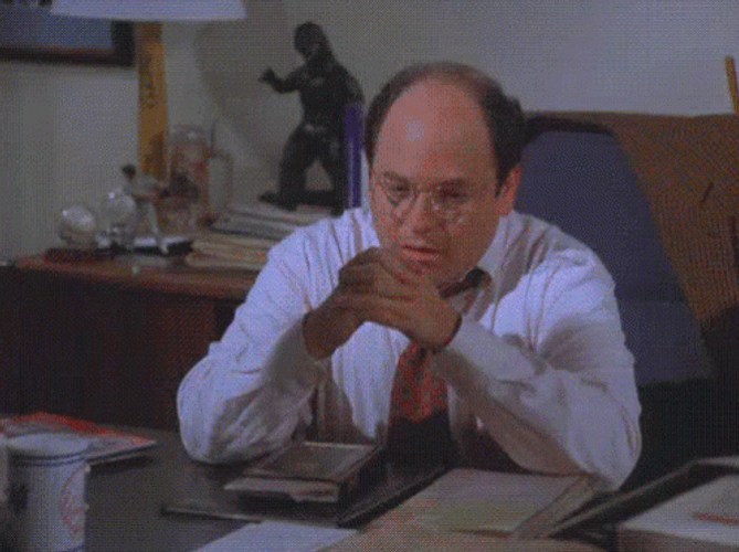 I Dont Know What To Do With My Hands George Constanza GIF