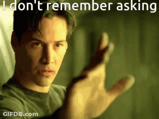 I Dont Remember Asking GIF