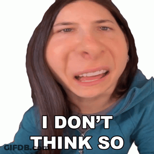 I Dont Think So Christine Rotenberg GIF