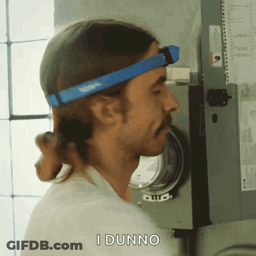 I Dunno Guy With Flashlight GIF