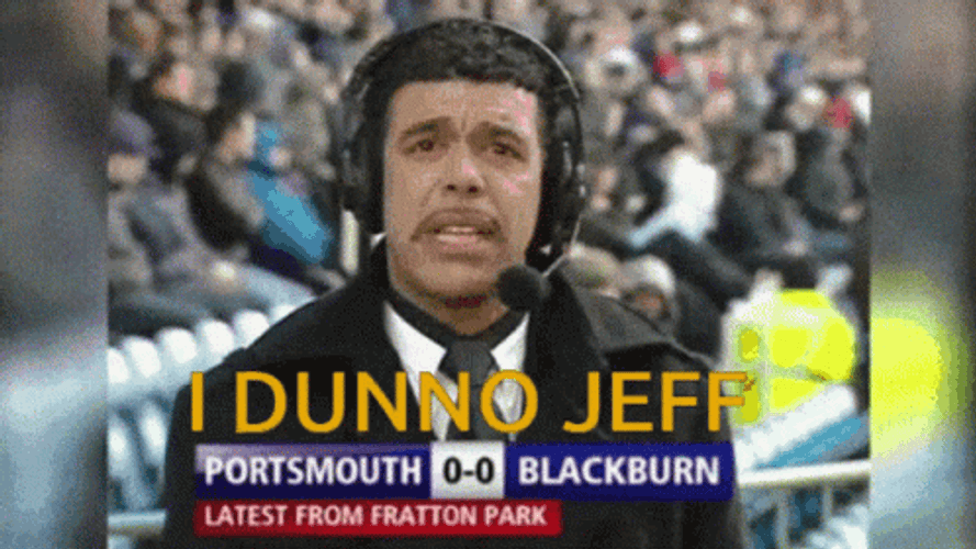 I Dunno Jeff Sports Reporter GIF