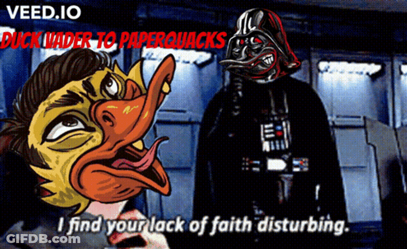 I Find Your Lack Of Faith Disturbing Duck GIF