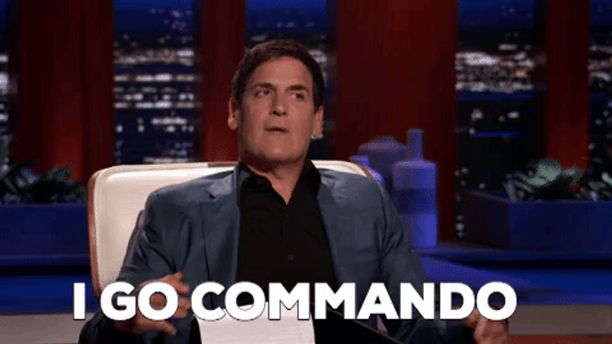 I Go Commando Mark Cuban GIF