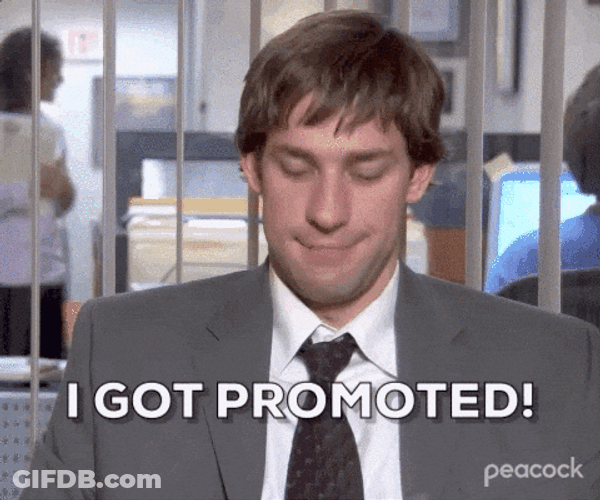 I Got Promoted The Office Jim Halpert GIF