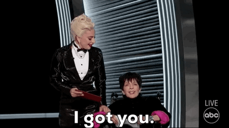 I Got You Lady Gaga Liza Minnelli Oscars 2022 GIF