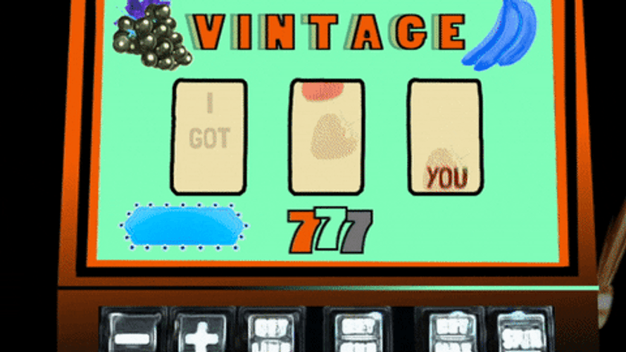 I Got You Vintage Luck Game Machine GIF