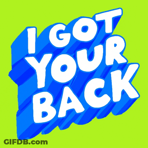 I Got Your Back Fonts GIF