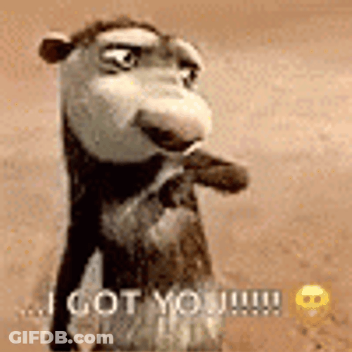 I Got Your Back Ice Age Oppossum GIF