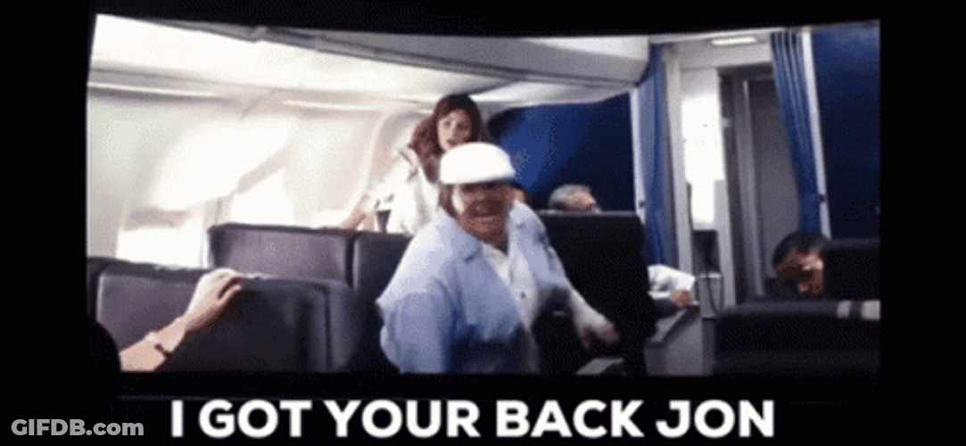 I Got Your Back Jon Running GIF
