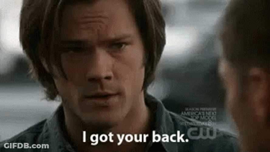 I Got Your Back Sam Winchester GIF