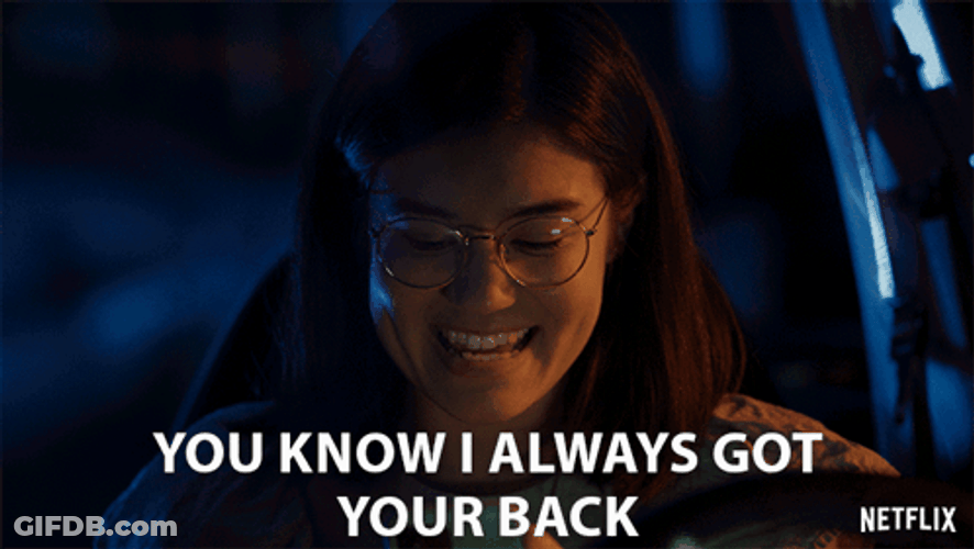 I Got Your Back Smiling Maya Choi GIF