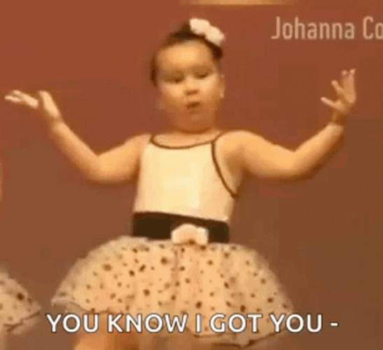 I Got Your Back Toddler In A Ballet Outfit GIF