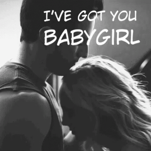 I Gotchu Baby Girl Boy Kisses Girl Head GIF