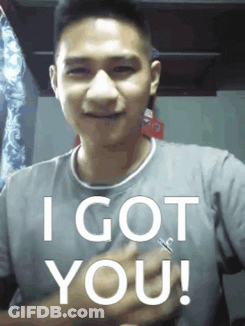 I Gotchu Boy Winks Gesture Assures GIF