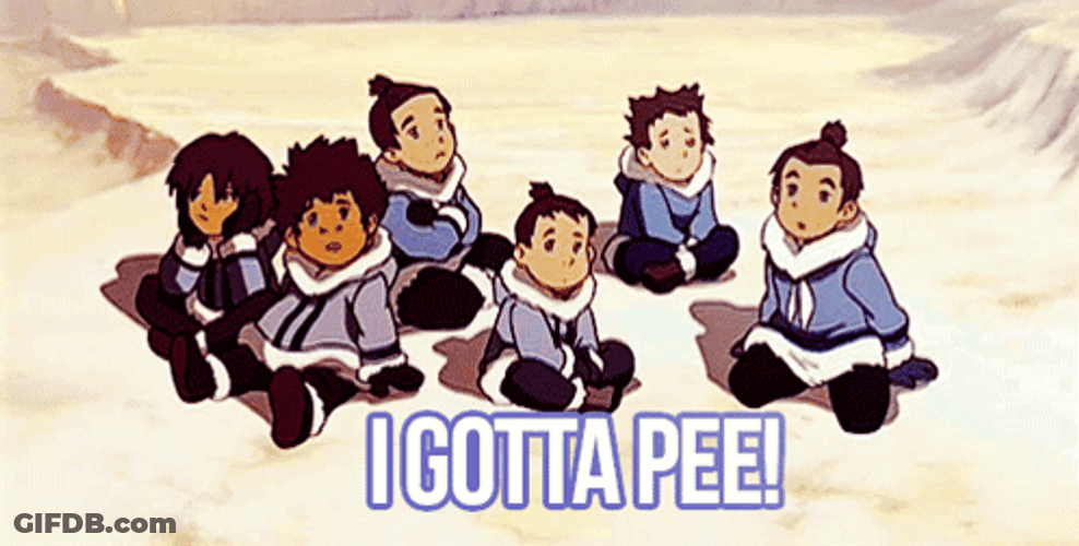 I Gotta Pee Avatar The Last Air Bender GIF