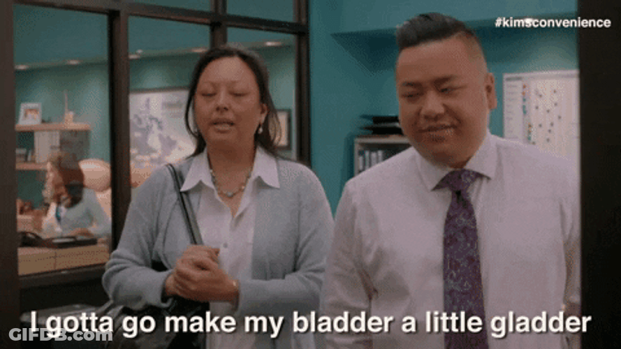 I Gotta Pee Kims Convenience Kimchee Mom Angie GIF