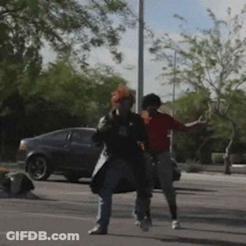 I Gotta Pee Man Running With Legs Apart GIF
