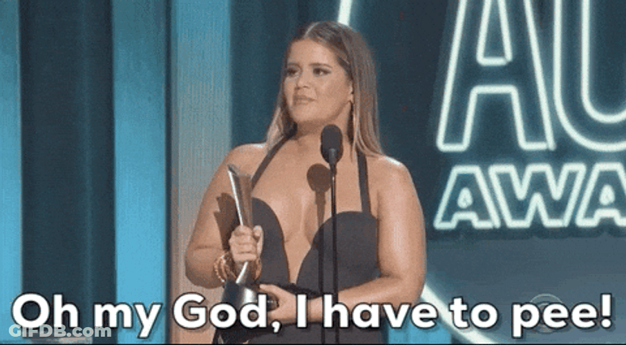 I Gotta Pee Maren Morris ACM Awards GIF