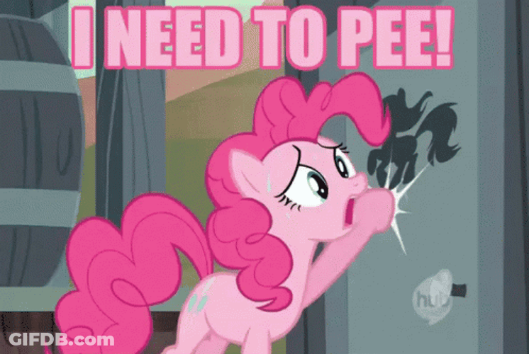 I Gotta Pee My Little Pony Pinkie Pie GIF