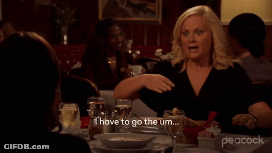 I Gotta Pee Parks And Recreation Leslie Knope GIF