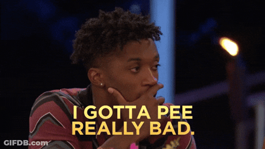 I Gotta Pee Really Bad Paradise Hotel Cast GIF