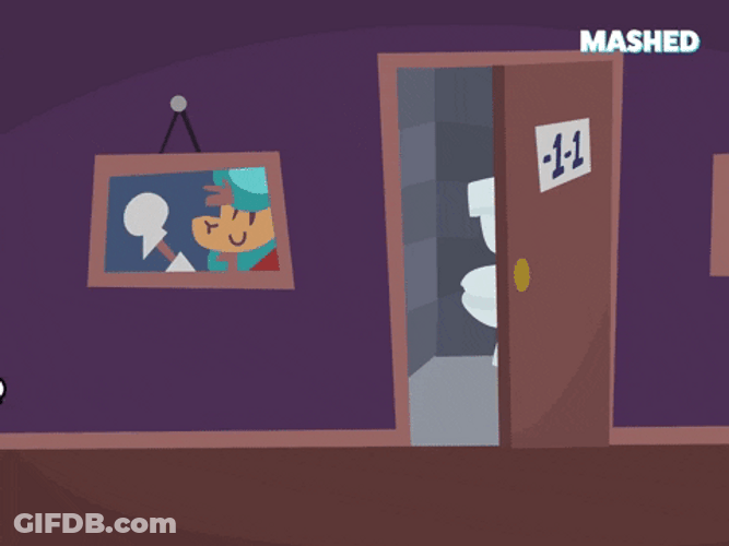 I Gotta Pee Super Mario Entering Bathroom GIF