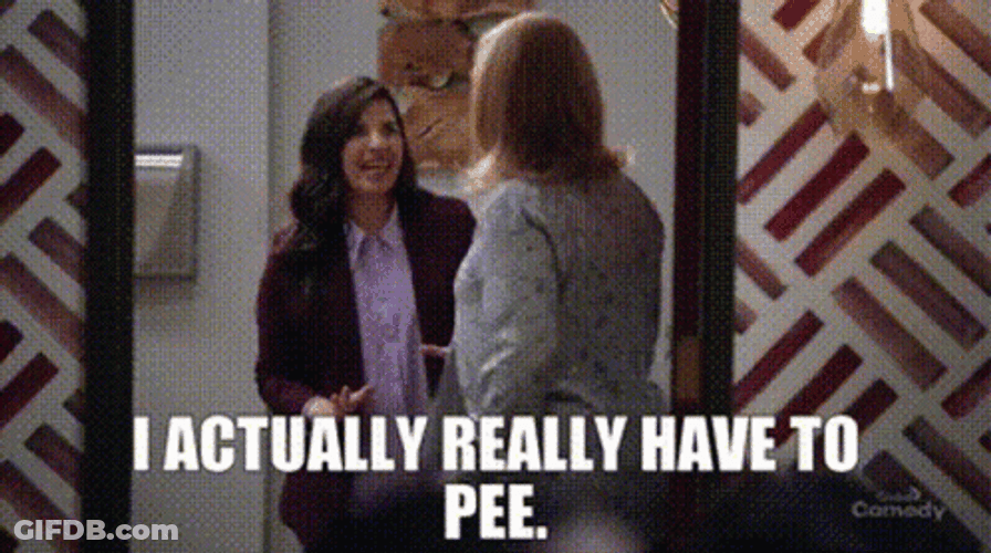 I Gotta Pee Superstore Amy Sosa GIF