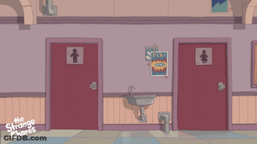 I Gotta Pee The Strange Chores Characters GIF