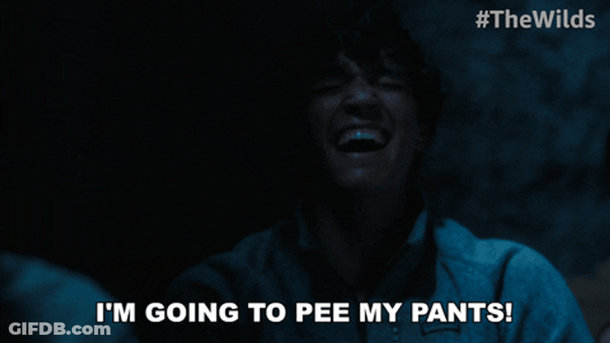 I Gotta Pee The Wilds Rafael Garcia GIF