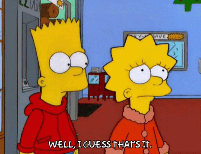 I Guess Bart Simpson And Lisa Simpson GIF