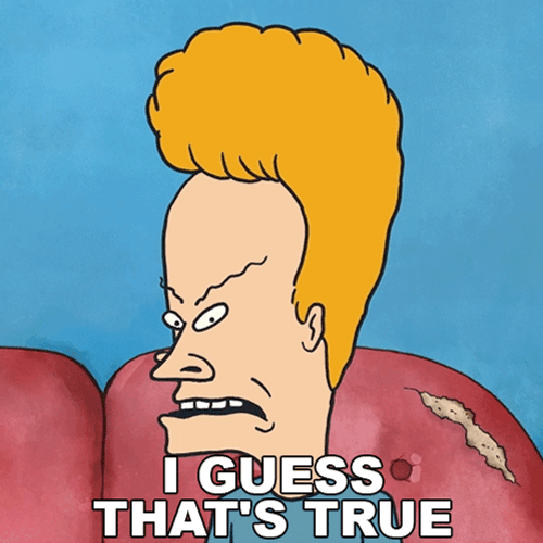 I Guess That's True Beavis GIF