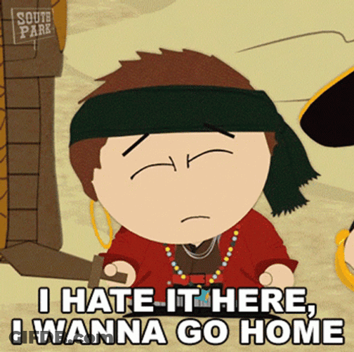 I Hate It Here Clyde Donovan South Park GIF