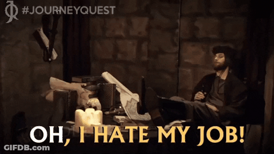 I Hate My Job I Work With Retards GIF