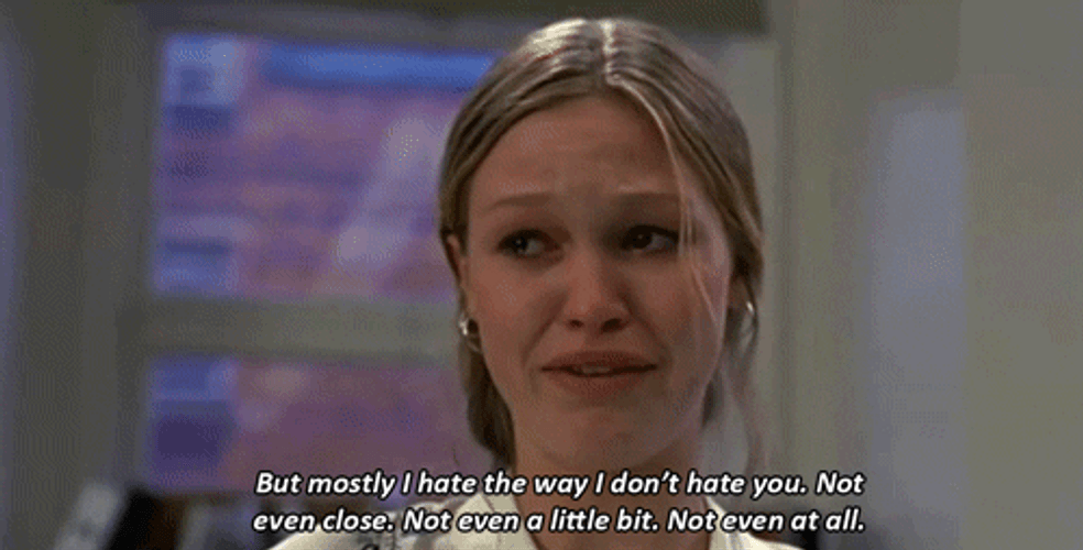 I Hate You Julia Stiles Crying GIF