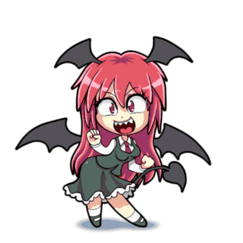 I Hate You Mad Koakuma Touhou Project GIF