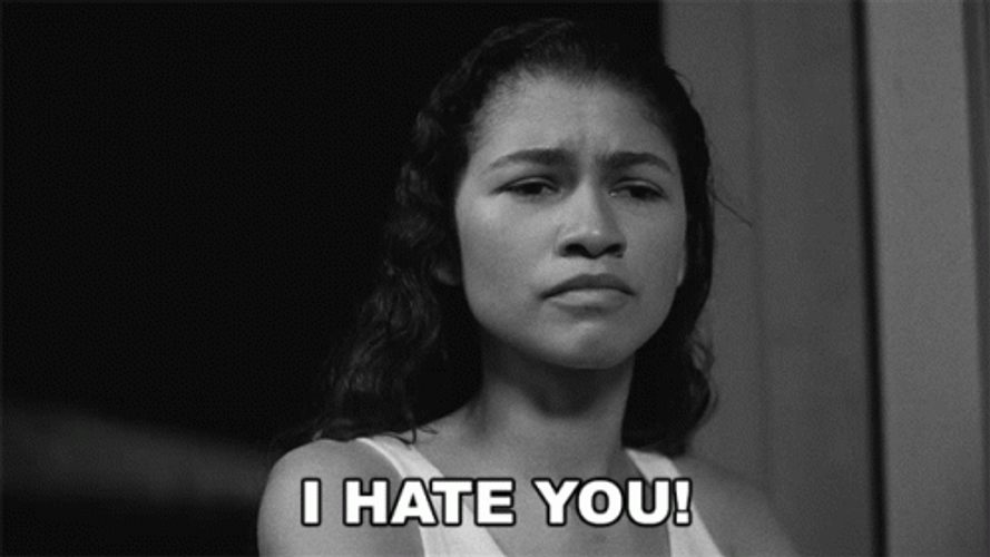 I Hate You Zendaya GIF