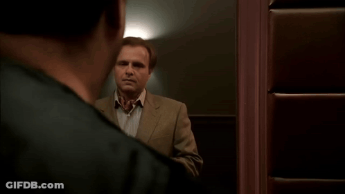 I Have Come To Reclaim Rome Man Looking In Mirror GIF