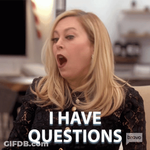 I Have Questions Real Housewives GIF
