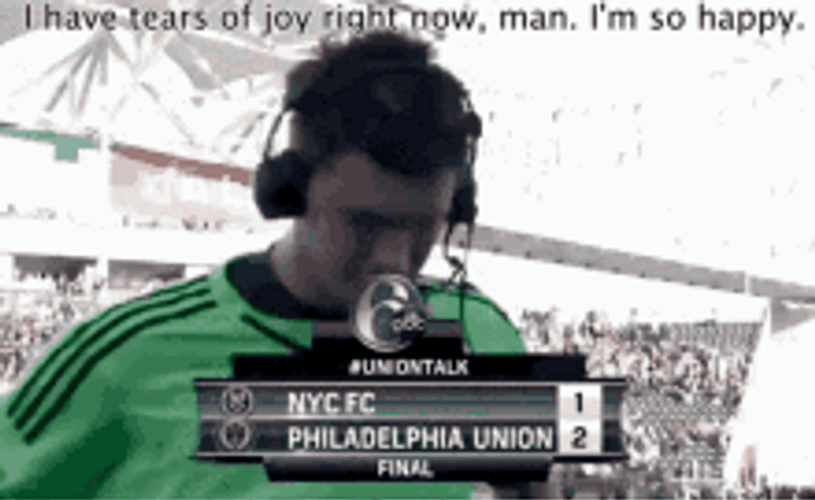 I Have Tears Of Joy Man Soccer Player GIF