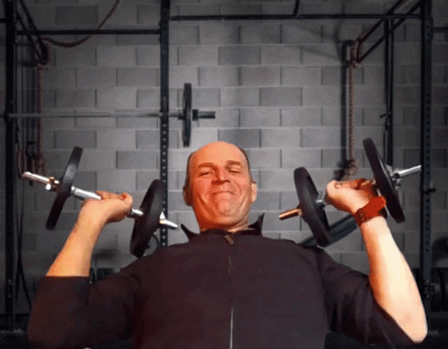 I Have The Power Dumbbell Lift Workout GIF