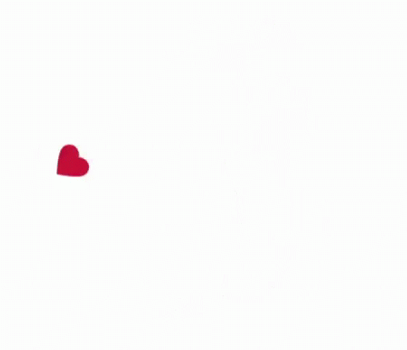 I Heart You Animated Text GIF