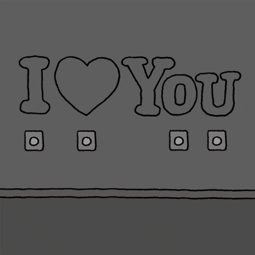 I Heart You Chippy The Dog Switch Lights GIF