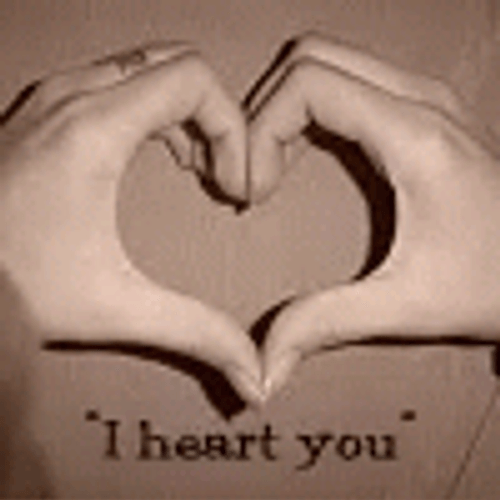 I Heart You Hand Gesture GIF
