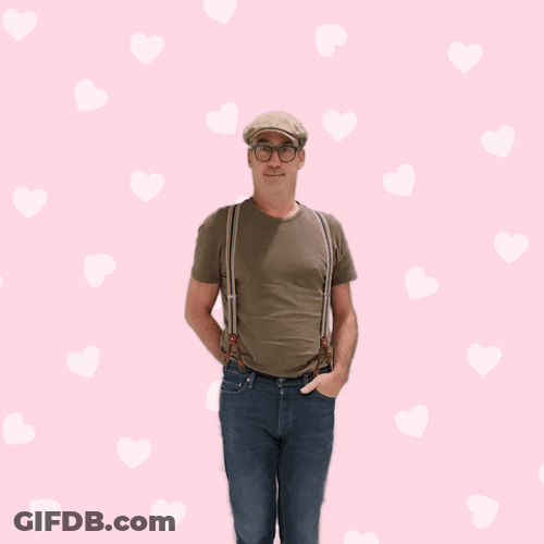 I Heart You Red Heart Balloon GIF