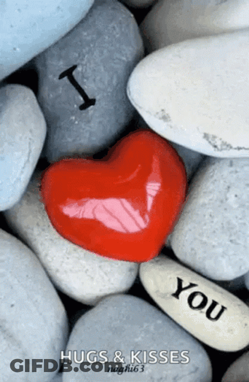 I Heart You Stones GIF