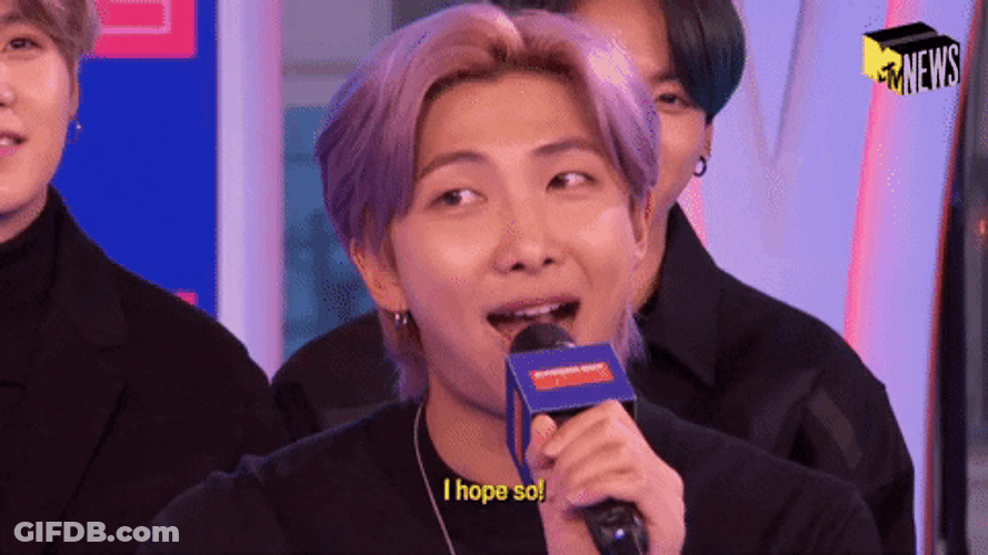 I Hope So Rm Bts GIF