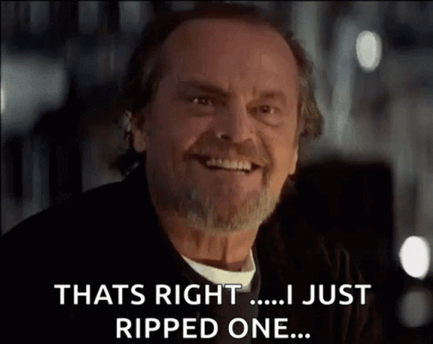 I Just Ripped One Jack Nicholson Yes GIF
