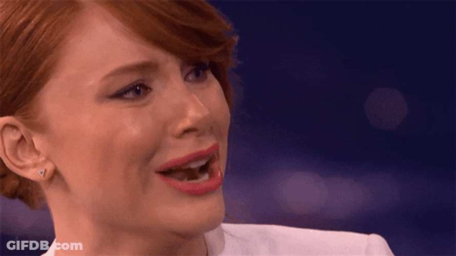 I Know Crying Bryce Dallas Howard GIF