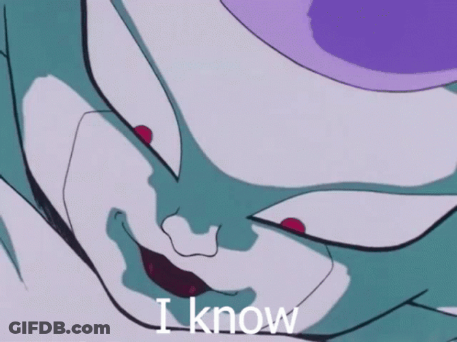 I Know Frieza GIF